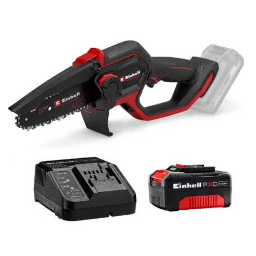 Комплект акумуляторна міні пила Einhell GP-PS 18/20 Li BL Kit 4Ah 18V безщіткова з АКБ та зарядним пристроєм - 4600080K