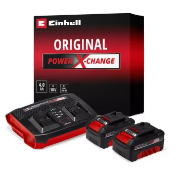 Набір акумуляторів + зарядний пристрій Einhell 18V 2x4.0Ah Twincharger Kit, PXC
