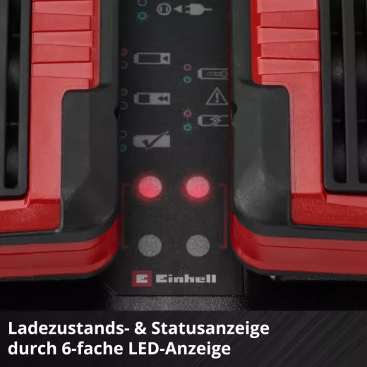 Зарядний пристрій Einhell 18V 2×4.0Ah X-Twincharger - 4512161