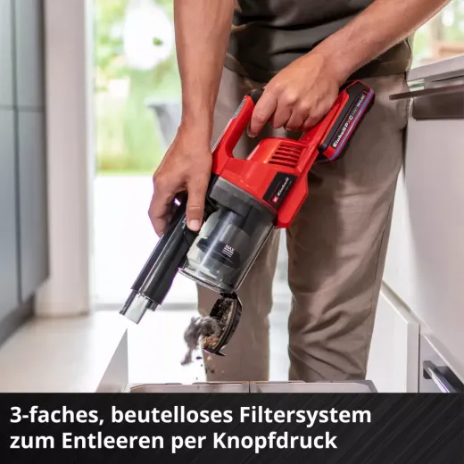 Акумуляторний вертикальний пилосос Einhell Expert TE-SV 18 Li FLX-Solo 18V (3-в-1, без АКБ та ЗП) - 2347189