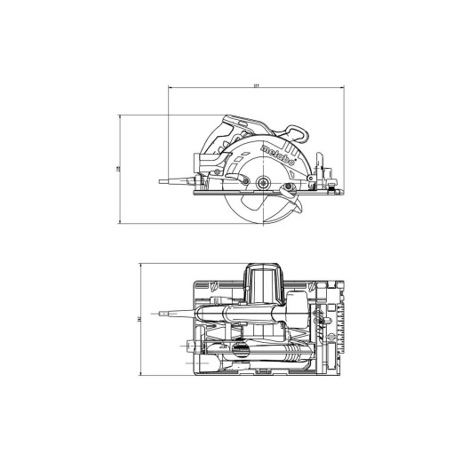 Ручна дискова пила Metabo KS 55 FS - 600955000