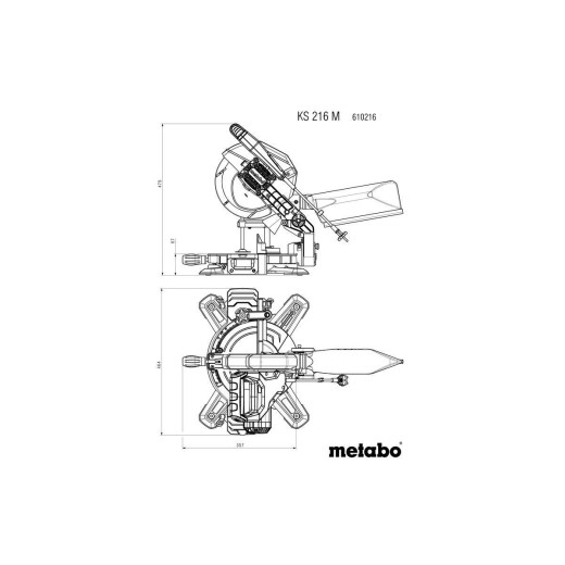 Торцювальна пила Metabo KS 216 M - 610216000