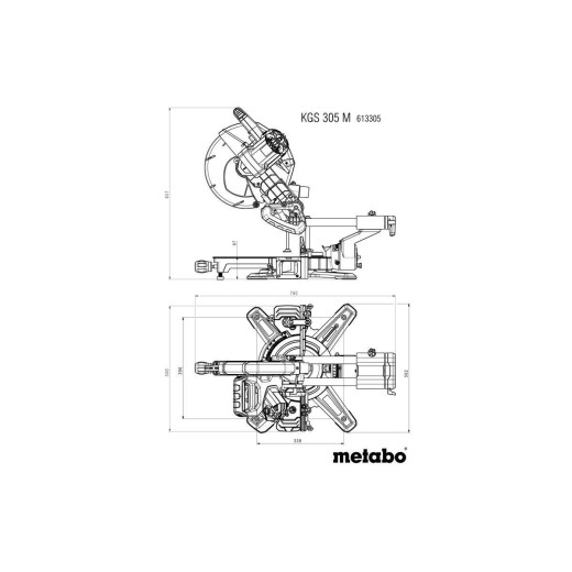 Торцювальна пила Metabo KGS 305 M - 613305000