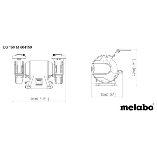 Заточувальний станок Metabo DS 150 M - 604150000