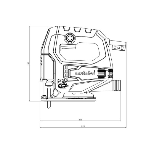 Лобзик Metabo STEB 65 Quick 450Вт 65 мм у пластиковому кейсі - 601030500