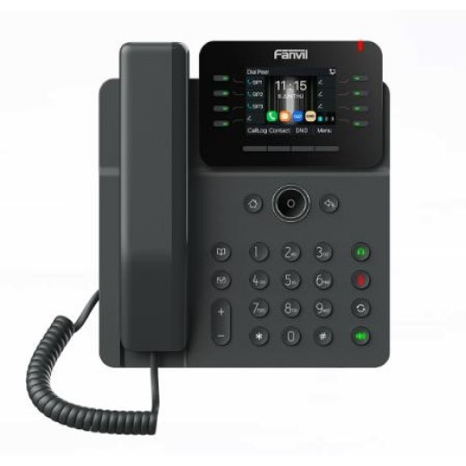 Fanvil V62G, ip-телефон, 12 SIP акаунтів, 2xGE, 2.8” дисплей, 21 DSS, PoE - V62G