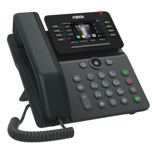 Fanvil V63, sip телефон, 6 SIP-акаунтів, Gigabit, Bluetooth, Wi-Fi, HD аудіо, PoE - V63