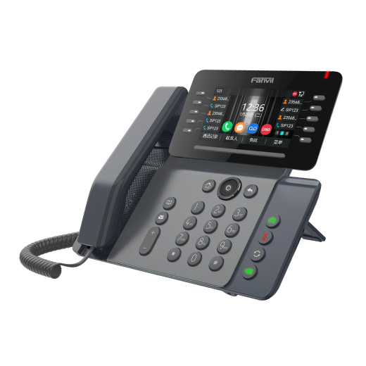 Fanvil V65, sip телефон, 20 sip-акаунтів, 10 клавіш DSS, Bluetooth 5.0, 2,4 ГГц 5 ГГц Wi-Fi, HD аудіо, PoE - V65