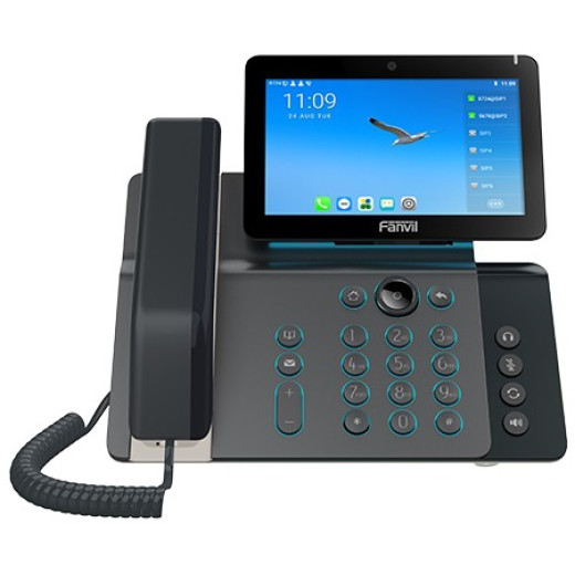 Fanvil V67, ip відеотелефон, 20 sip-акаунтів, 112 сенсорних клавіш DSS, Bluetooth 5.0, 2,4 ГГц 5 ГГц Wi-Fi, HD аудіо, PoE - V67