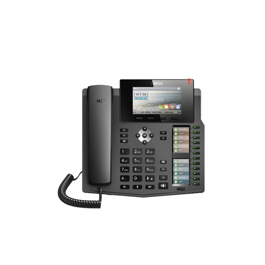 Fanvil X6U, sip телефон преміум класу, 20 SIP-акаунтів, RJ9, USB, PoE (запис телефонних розмов)  - X6U