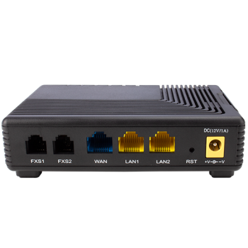 FLYINGVOICE FTA5102Е2, VOIP-шлюз, 2 порти FXS, 2 облікові записи SIP, тристороння конференція, VPN: PPTP/L2TP, QoS Layer 3, підтримка NAT, підтримка TR069 та SNMPv2, Ethernet