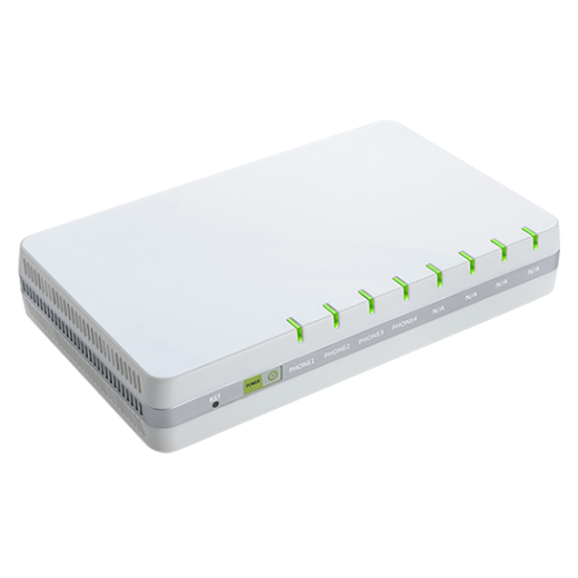 FLYINGVOICE G504, VOIP-шлюз, 4 порти FXS, 4 облікові записи SIP, OPUS, тристороння конференція, VPN: PPTP/L2TP, QoS Layer 3, підтримка NAT, підтримка TR069 та SNMPv2, порти Ethernet: 1 W0 1000 Мбіт/с + 3 порти LAN 10/100/1000 Мбіт/с - G504