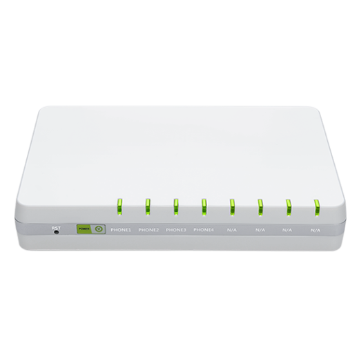 FLYINGVOICE G504, VOIP-шлюз, 4 порти FXS, 4 облікові записи SIP, OPUS, тристороння конференція, VPN: PPTP/L2TP, QoS Layer 3, підтримка NAT, підтримка TR069 та SNMPv2, порти Ethernet: 1 W0 1000 Мбіт/с + 3 порти LAN 10/100/1000 Мбіт/с - G504