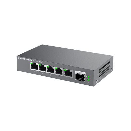 Grandstream GWN7700M, unmanaged мультигігабітний комутатор, 5 × 2.5G RJ45 + 1 × SFP+, без вентилятора - GWN7700M