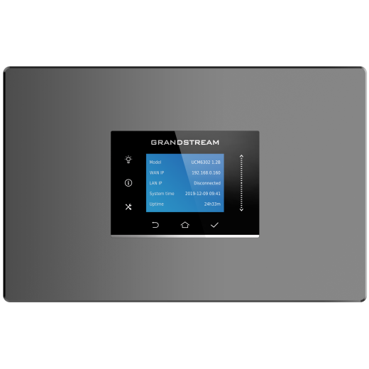 Grandstream UCM6301, ip атс, 17хFXS, 1xFXO до 500 ip абонентів/75 одночасних викликів, RemoteConnect, 1xWAN, 1xLAN, HA - UCM6301-17