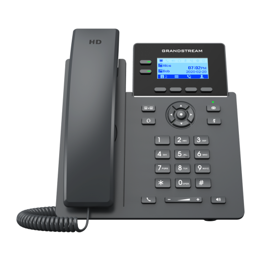 Grandstream GRP2602, ip телефон, 4 SIP акаунта, підсвічування екрану, без PoE - GRP2602