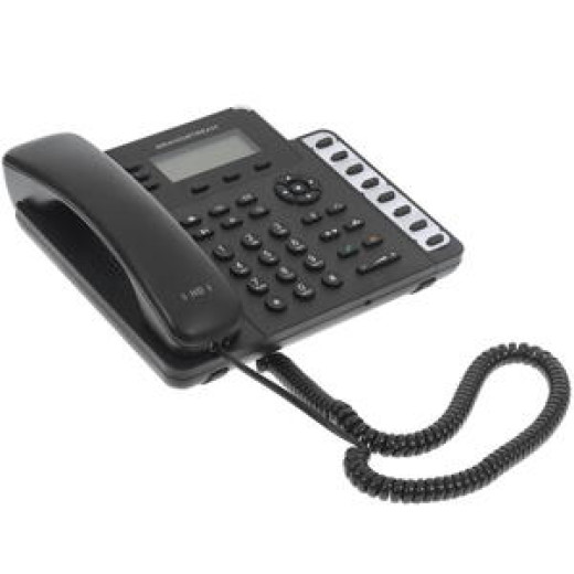 Grandstream GXP1630, ip-телефон, 3 SIP акаунти, підсвічування екрану, (1GbE)Gigabit Ethernet, 8 BLF, PoE - GXP1630