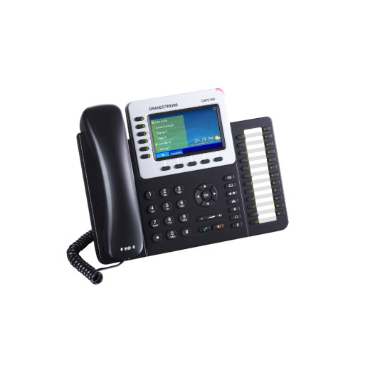 Grandstream GXP2160, ip-телефон, 6 SIP облікових записів, кольоровий LCD, 24 BLF, Gigabit Ethernet, USB, Bluetooth, PoE  - GXP2160