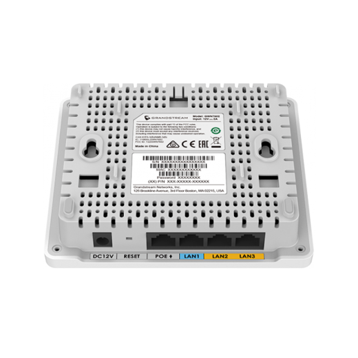 Grandstream GWN7604, in-wall Wi-Fi 6 (802.11ax) точка доступу, 4 Gigabit порти, PoE/PoE+ інтегрований комутатор - GWN7604