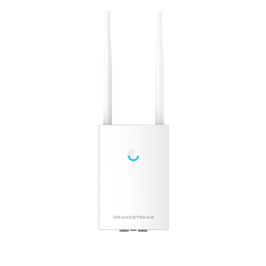 Grandstream GWN7605LR, вулична WiFi точка доступу, IP66, 2-ох діапазонна, технологія 2:2x2 MU-MIMO, 100+ користувачів, змінні антени - GWN7605LR