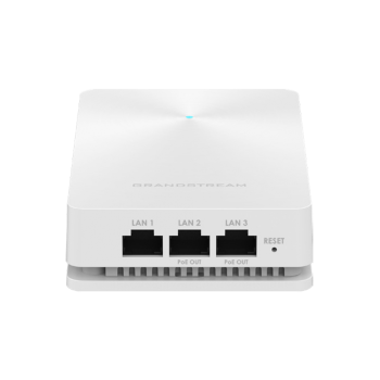 Grandstream GWN7624, in-wall Wi-Fi 5 (802.11ac) Access Point, 4 Gigabit портів із PoE, підтримка до 200 клієнтів