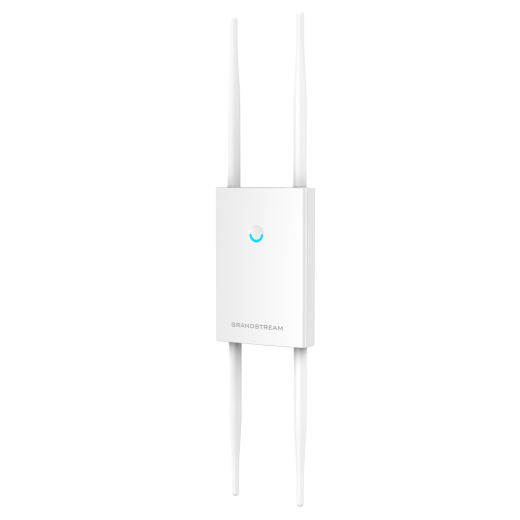Grandstream GWN7630LR, вулична WiFi точка доступу, IP66, 2-ух діапазонна, технологія 4:4x4 MU-MIMO, 200+ користувачів, змінні антени - GWN7630LR