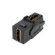 Модуль Keystone HDMI, прохідний (гніздо–гніздо), чорний, EPNew