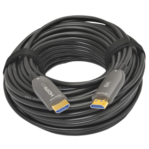 HDMI 2.1 патчкорд 10 м, 8K UHD, 48 Гбіт/с, оптичний (AOC) - LW-HAA8K-10