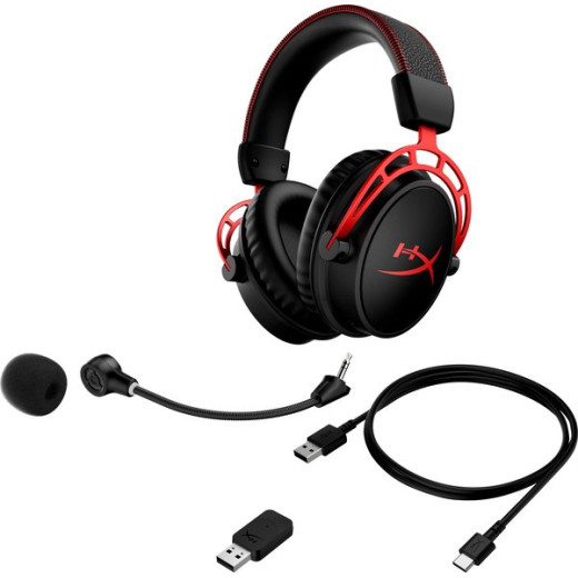 Гарнітура ігрова HyperX Cloud Alpha WL/USB-A, чорно-червоний - 4P5D4AA