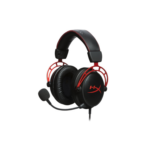 Гарнітура ігрова HyperX Cloud Alpha, mini-jack/dual 3.5мм, 1.2м/2м чорно-червоний - 4P5L1AM