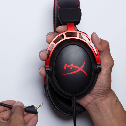 Гарнітура ігрова HyperX Cloud Alpha, mini-jack/dual 3.5мм, 1.2м/2м чорно-червоний - 4P5L1AM