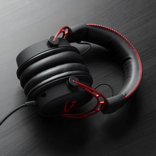 Гарнітура ігрова HyperX Cloud Alpha, mini-jack/dual 3.5мм, 1.2м/2м чорно-червоний - 4P5L1AM