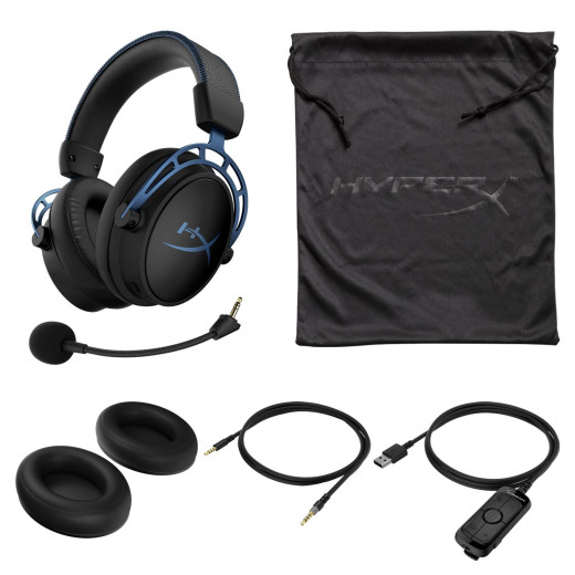 Гарнітура ігрова HyperX Cloud Alpha S, 7.1, mini-jack/USB-A, 1м/1.3м, чорно-синій - 4P5L3AA