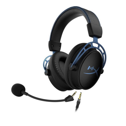 Гарнітура ігрова HyperX Cloud Alpha S, 7.1, mini-jack/USB-A, 1м/1.3м, чорно-синій - 4P5L3AA