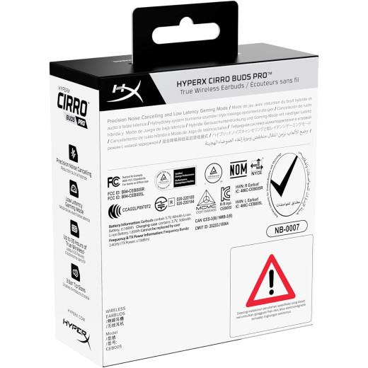 Гарнітура HyperX Cirro Buds Pro TWS WL USB-A Black - 727A5AA
