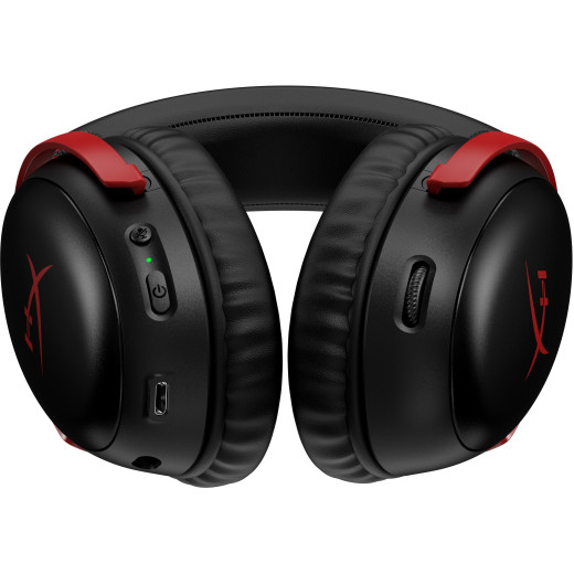 Гарнітура ігрова HyperX Cloud III, WL/USB-A/USB-C, чорно-червоний - 77Z46AA