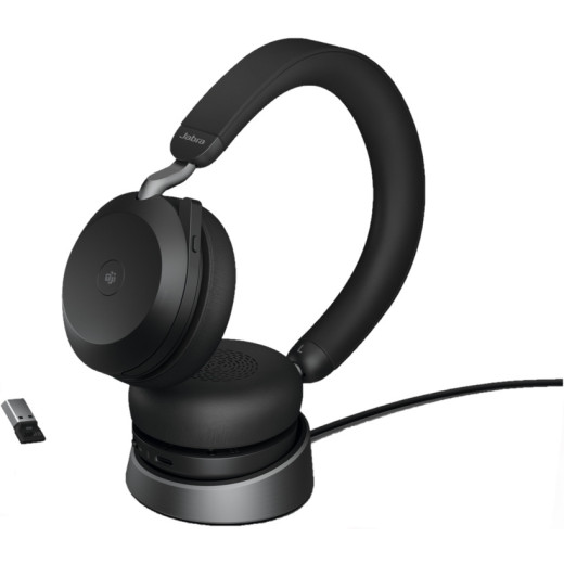 Jabra EVOLVE2 75 MS Stereo USB-A + База Black (27599-999-989) - 27599-999-989