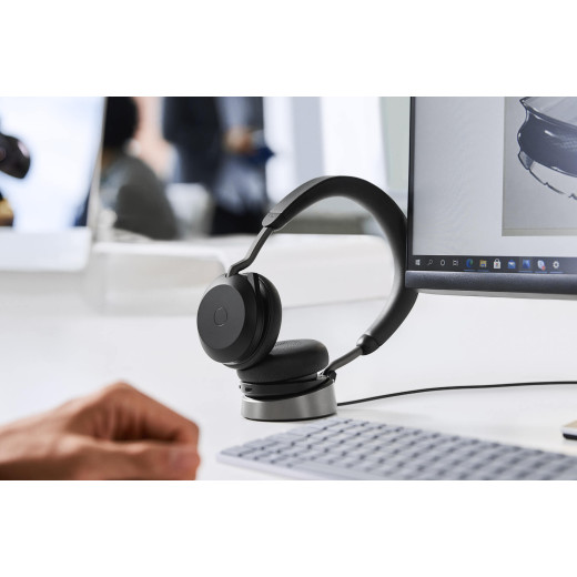 Jabra EVOLVE2 75 MS Stereo USB-A + База Black (27599-999-989) - 27599-999-989