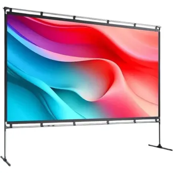 JMGO 100 J0A-7P2, портативний проекційний екран 100", 16:9, 4K HDR, зі стійкою