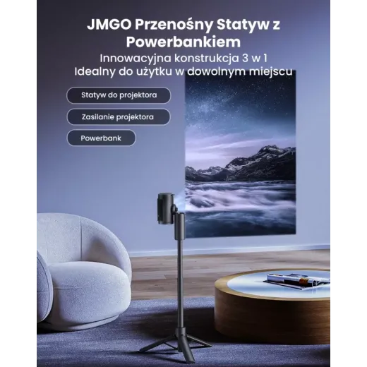 JMGO P0X1 (AZJMG), штатив із вбудованим акумулятором 20000 мАг для портативних проекторів JMGO - 6959422615863