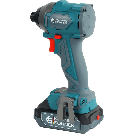 Könner & Söhnen KS IDISD20VSET2PLUS, набір акумуляторного ударного шуруповерта та акумуляторного ударного гайковерта 20 В - KSIDISD20VSET2