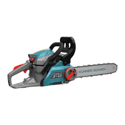 Konner&Sohnen KS CS18G-14C, бензинова ланцюгова пила 1.8 к.с., шина 35 см - KSCS18G-14C