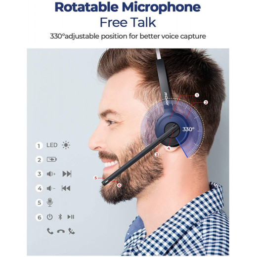 MPOW M5 Pro Bluetooth Headset Mono - MPBH231BB