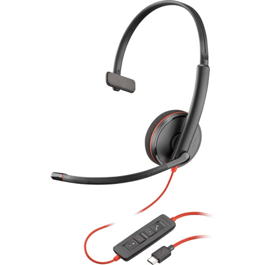 Plantronics BlackWire C3210-C - (209748-22) дротова гарнітура (USB-C) - 209748-22