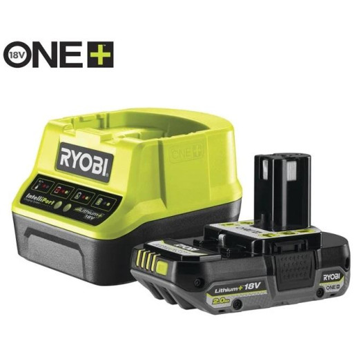 Ryobi RC18120-120C, набір акумулятора ONE+ Lithium+ 18 В 2.0 Аг та зарядного пристрою 2 А - 5133005090