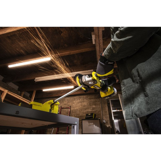 Ryobi RAG18X-1C40S, акумуляторна безщіткова кутова шліфувальна машина 125 мм ONE+ HP з АКБ 4,0 А·год та ЗП - 5133005614