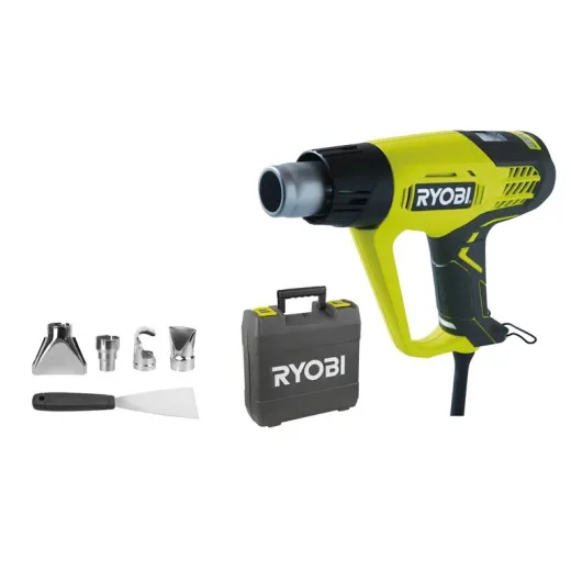 Ryobi EHG2020LCD, будівельний фен 2000 Вт з LCD дисплеєм та плавним регулюванням температури - 5133001730