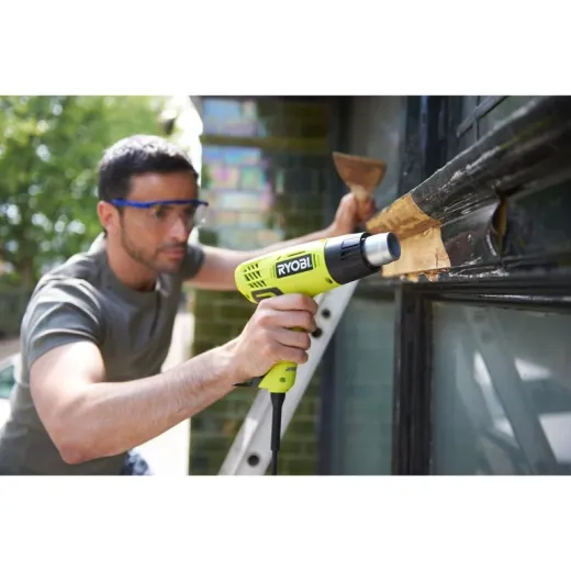Ryobi EHG2020LCD, будівельний фен 2000 Вт з LCD дисплеєм та плавним регулюванням температури - 5133001730