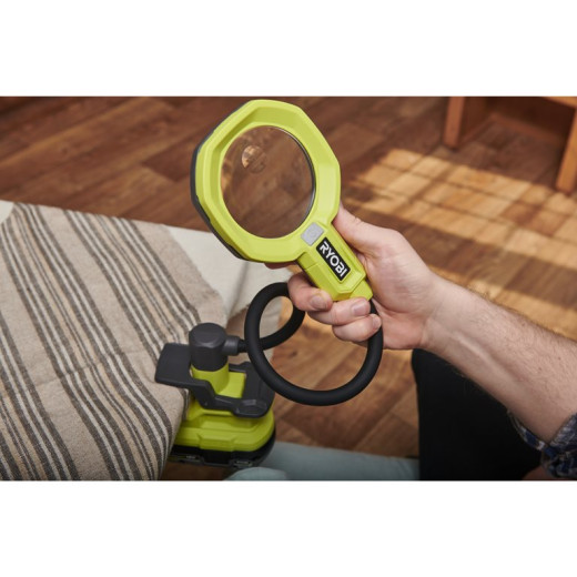 Ryobi RML18-0, акумуляторний світлодіодний настільний світильник, з лупою та гнучким тримачем, без АКБ та ЗП - 5133005669