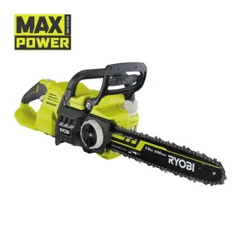 Ryobi RY36CSX35A-0, акумуляторна безщіткова ланцюгова пила MAX POWER 36 В з шиною 35 см, без АКБ та ЗП